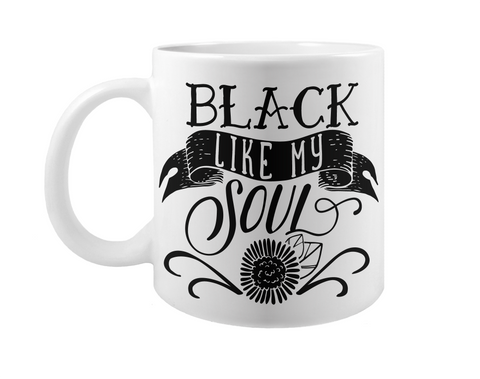 Black Like My Soul Coffee Mug