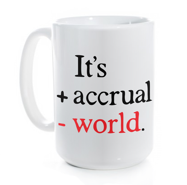 In the black accounting finance gift mug