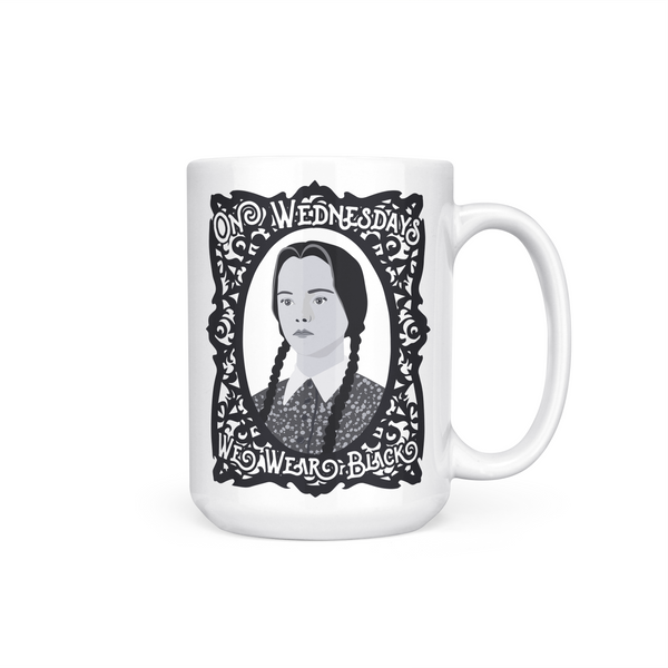 On Wednesdays We Wear Black Wednesday Addams Coffee Mug